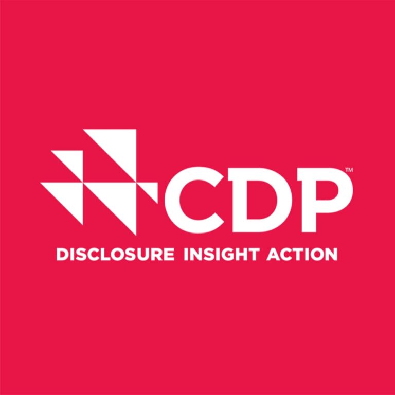 Red and white CDP consulting Logo